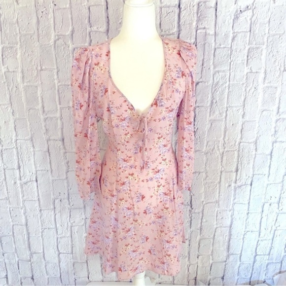 LoveShackFancy Juree Mini Dress in Pink Dust Storm - Picture 5 of 9